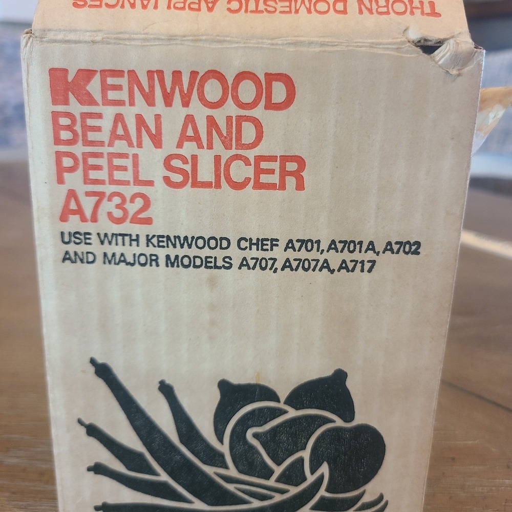 KENWOOD CHEF - Bean & Peel Slicer - A732 Never Used